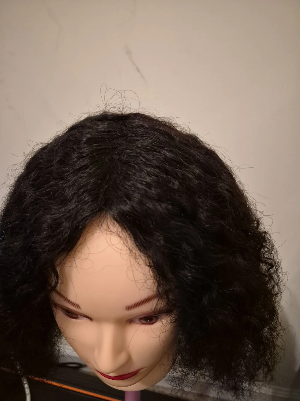 Kinky curly 100%human hair wig